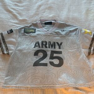 Army Gray Mesh Jersey Shirt
